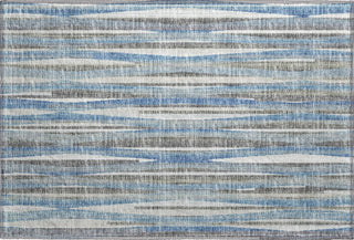 Piper Looms Mayfield Textured Stripes AMF31 Blue Machine Washable Area Rug Scatter Main Image