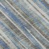 Piper Looms Mayfield Textured Stripes AMF31 Blue Machine Washable Area Rug Swatch Image