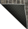Piper Looms Mayfield Textured Stripes AMF31 Brown Machine Washable Area Rug Backing Image