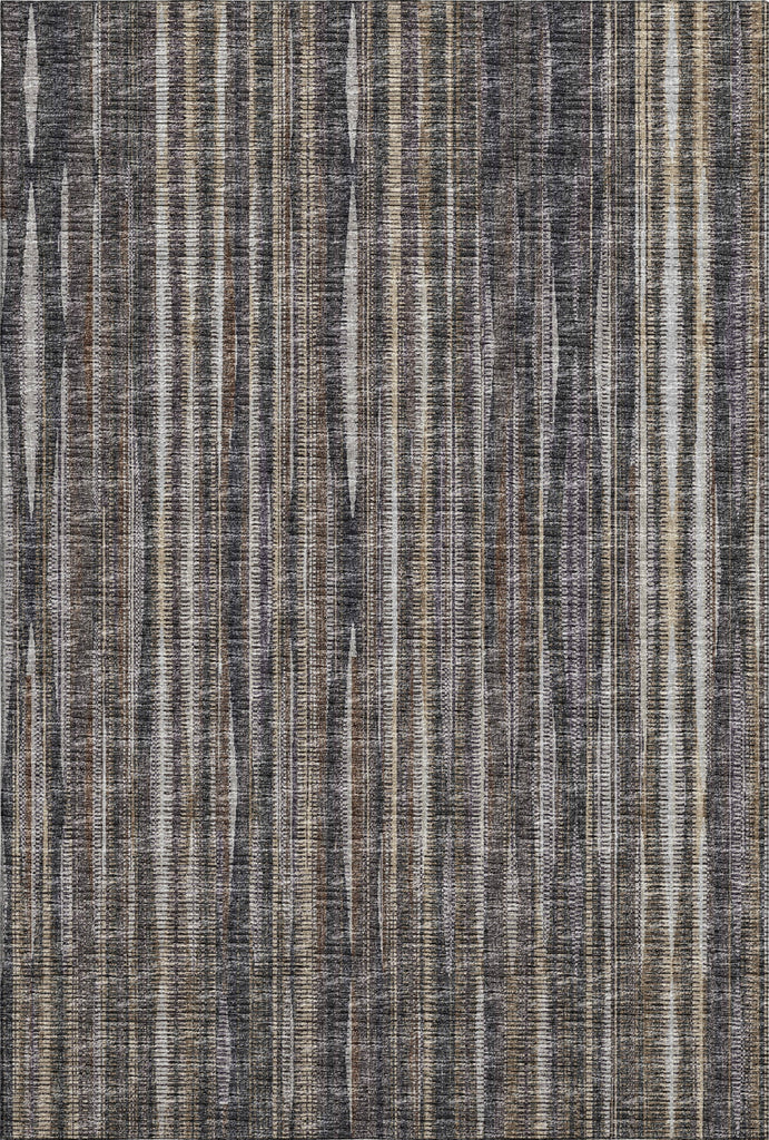 Piper Looms Mayfield Textured Stripes AMF31 Brown Machine Washable Area Rug main image