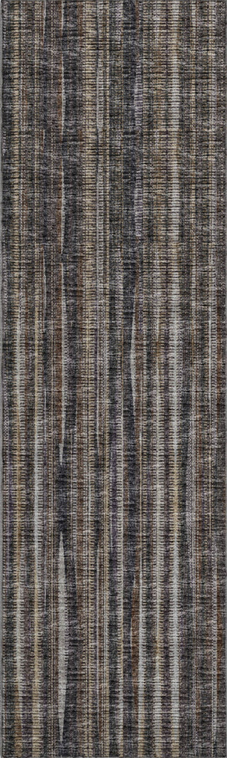 Piper Looms Mayfield Textured Stripes AMF31 Brown Machine Washable Area Rug Runner Main Image