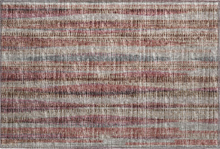 Piper Looms Mayfield Textured Stripes AMF31 Burgundy Machine Washable Area Rug Scatter Main Image