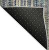 Piper Looms Mayfield Textured Stripes AMF31 Earth Machine Washable Area Rug Backing Image