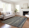 Piper Looms Mayfield Textured Stripes AMF31 Earth Machine Washable Area Rug Lifestyle Image Feature