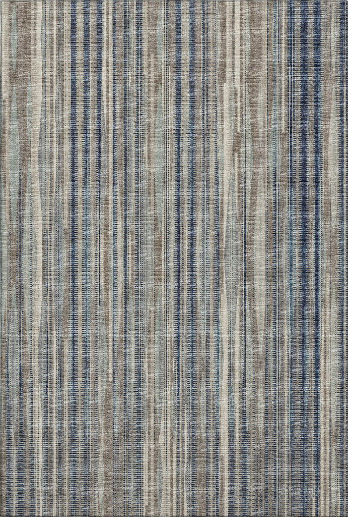 Piper Looms Mayfield Textured Stripes AMF31 Earth Machine Washable Area Rug main image