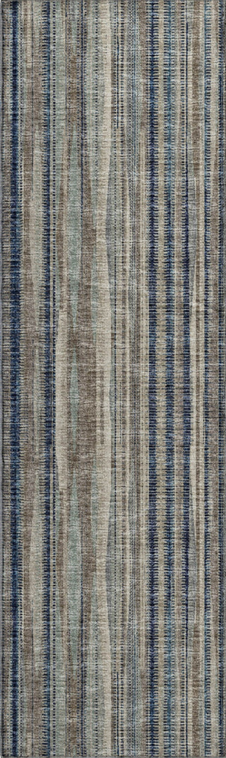 Piper Looms Mayfield Textured Stripes AMF31 Earth Machine Washable Area Rug Runner Main Image