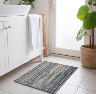Piper Looms Mayfield Textured Stripes AMF31 Earth Machine Washable Area Rug Scatter Lifestyle Image Feature