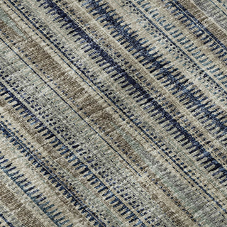 Piper Looms Mayfield Textured Stripes AMF31 Earth Machine Washable Area Rug Swatch Image