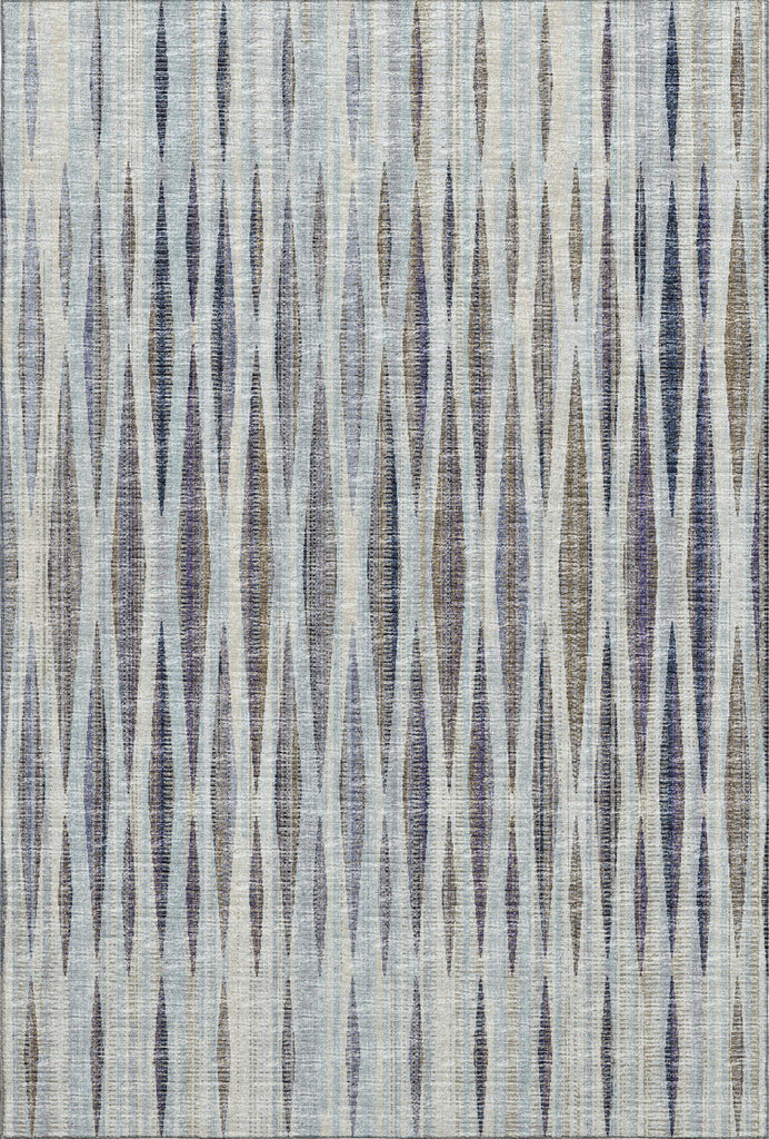 Piper Looms Mayfield Textured Stripes AMF31 Ocean Machine Washable Area Rug main image