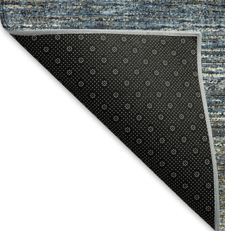 Piper Looms Mayfield Horizontal Bars AMF32 Blue Machine Washable Area Rug Backing Image