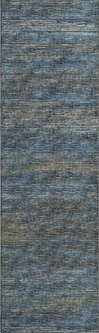 Piper Looms Mayfield Horizontal Bars AMF32 Blue Machine Washable Area Rug Runner Main Image