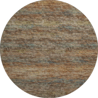 Piper Looms Mayfield Horizontal Bars AMF32 Canyon Machine Washable Area Rug Round Main Image
