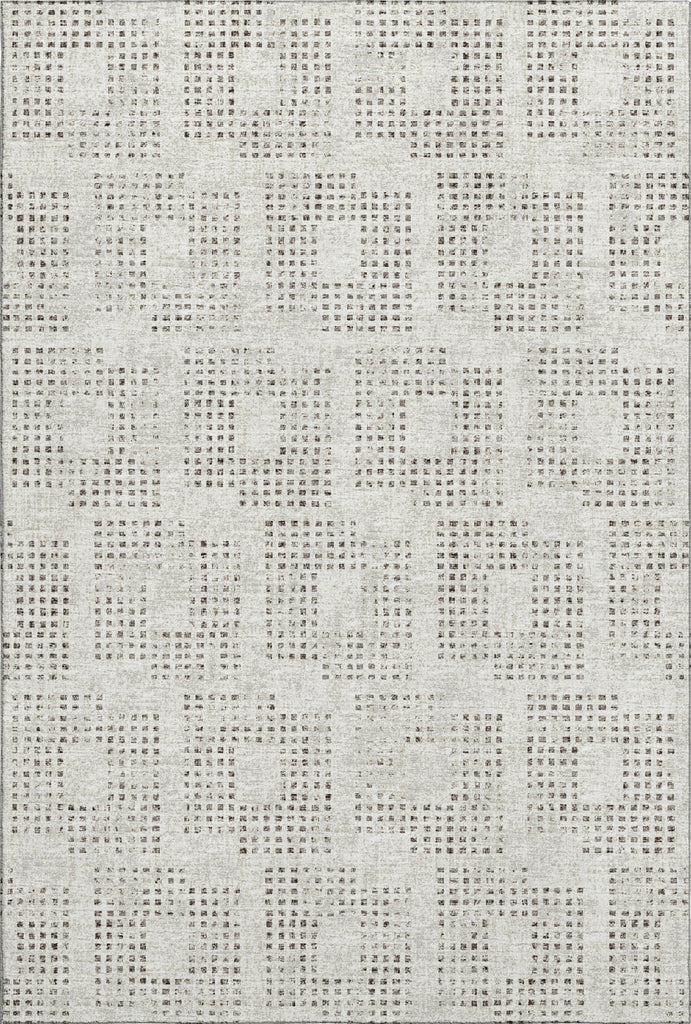 Piper Looms Mayfield Squares AMF33 Beige Machine Washable Area Rug main image