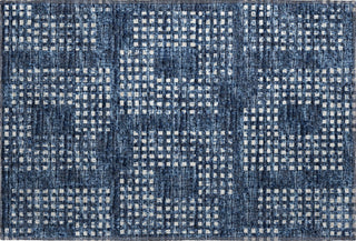 Piper Looms Mayfield Squares AMF33 Blue Machine Washable Area Rug Scatter Main Image