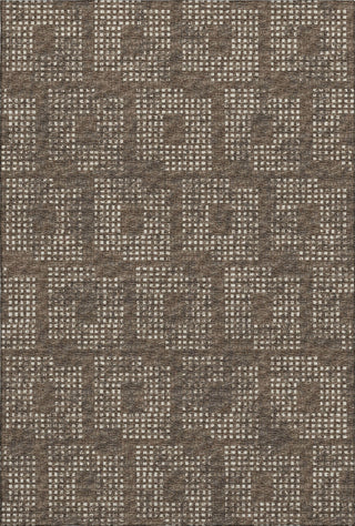 Piper Looms Mayfield Squares AMF33 Brown Machine Washable Area Rug main image