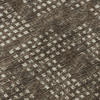 Piper Looms Mayfield Squares AMF33 Brown Machine Washable Area Rug Swatch Image