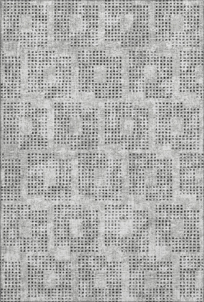 Piper Looms Mayfield Squares AMF33 Gray Machine Washable Area Rug main image