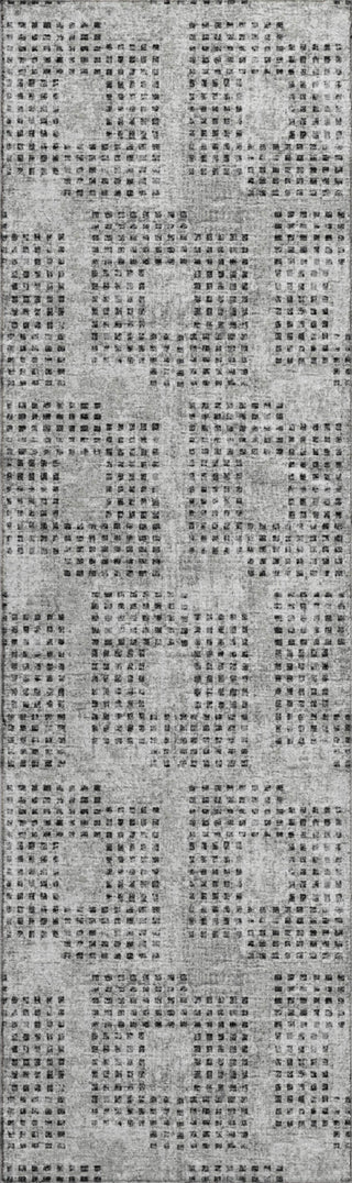 Piper Looms Mayfield Squares AMF33 Gray Machine Washable Area Rug Runner Main Image