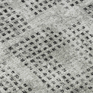 Piper Looms Mayfield Squares AMF33 Gray Machine Washable Area Rug Swatch Image