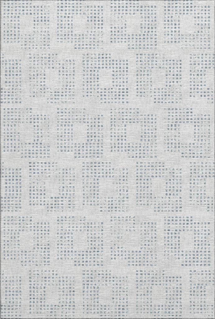 Piper Looms Mayfield Squares AMF33 Silver Machine Washable Area Rug main image