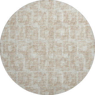 Piper Looms Mayfield Squares AMF33 Spice Machine Washable Area Rug Round Main Image