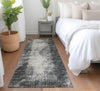 Piper Looms Mayfield Abstract AMF34 Black Machine Washable Area Rug Runner Lifestyle Image Feature