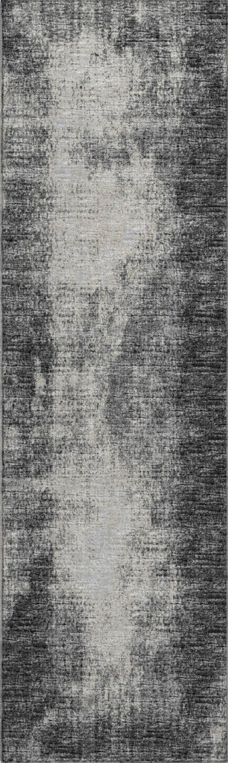 Piper Looms Mayfield Abstract AMF34 Black Machine Washable Area Rug Runner Main Image