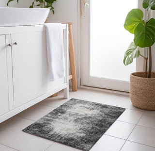 Piper Looms Mayfield Abstract AMF34 Black Machine Washable Area Rug Scatter Lifestyle Image Feature