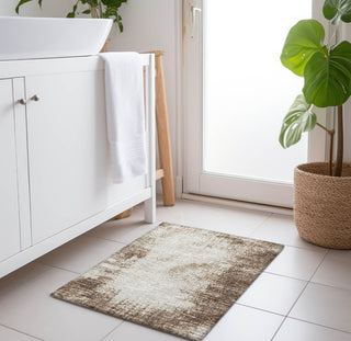Piper Looms Mayfield Abstract AMF34 Brown Machine Washable Area Rug Scatter Lifestyle Image Feature