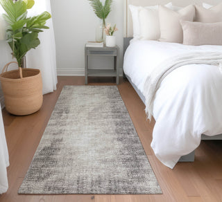 Piper Looms Mayfield Abstract AMF34 Mocha Machine Washable Area Rug Runner Lifestyle Image Feature