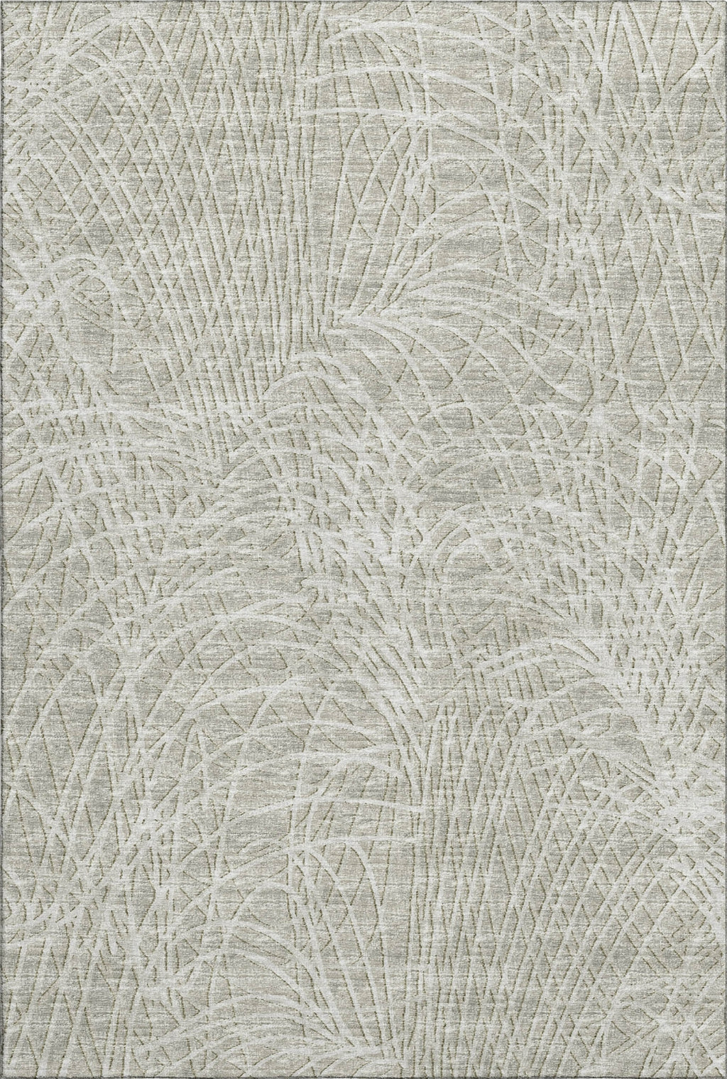 Piper Looms Mayfield Whimsical Flowy Lines AMF35 Beige Machine Washable ...