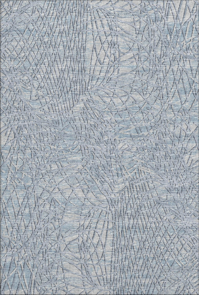 Piper Looms Mayfield Whimsical Flowy Lines AMF35 Blue Machine Washable Area Rug main image