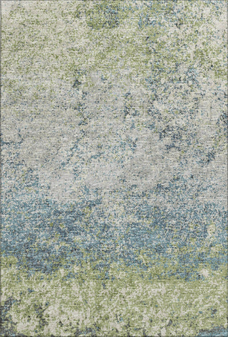Piper Looms Mayfield Abstract Clouds AMF36 Green Machine Washable Area Rug main image