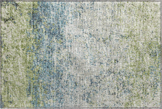 Piper Looms Mayfield Abstract Clouds AMF36 Green Machine Washable Area Rug Scatter Main Image