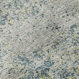 Piper Looms Mayfield Abstract Clouds AMF36 Green Machine Washable Area Rug Swatch Image