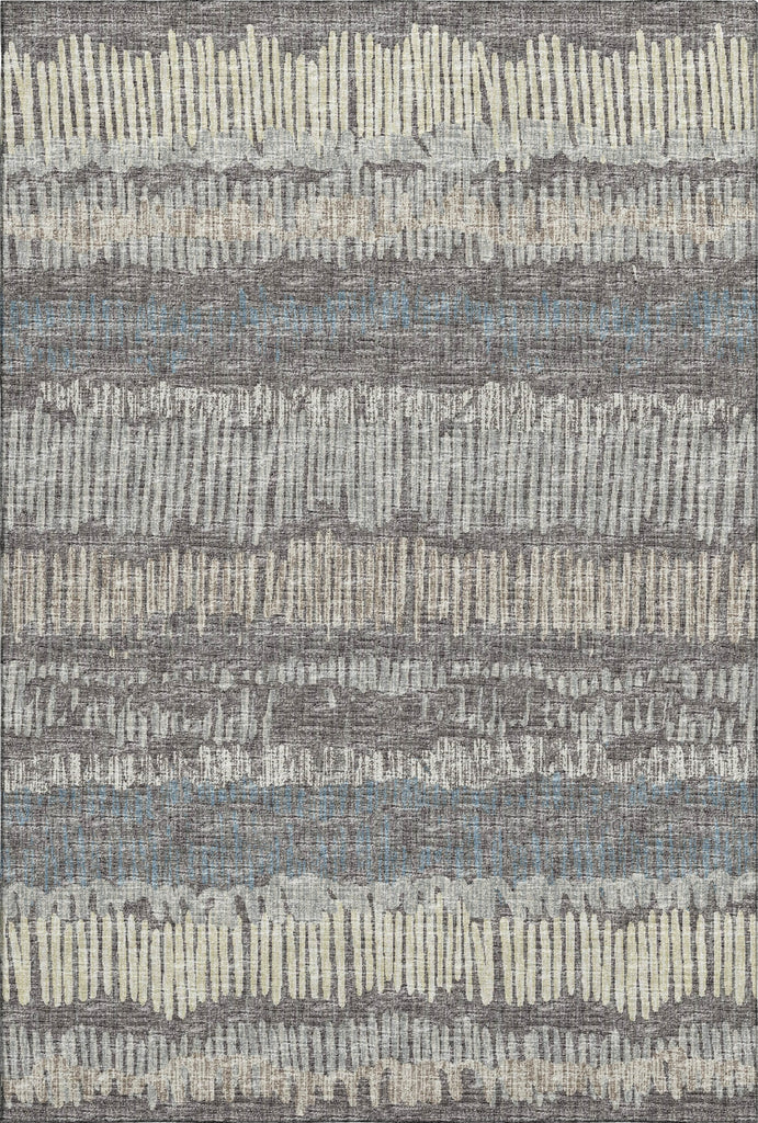 Piper Looms Mayfield Loops and Lines AMF37 Gray Machine Washable Area Rug main image