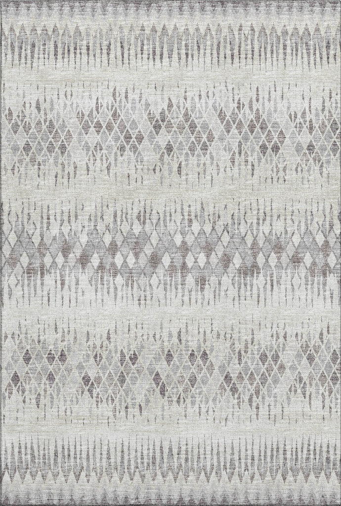 Piper Looms Mayfield Chevron Argyle AMF38 Beige Machine Washable Area Rug main image