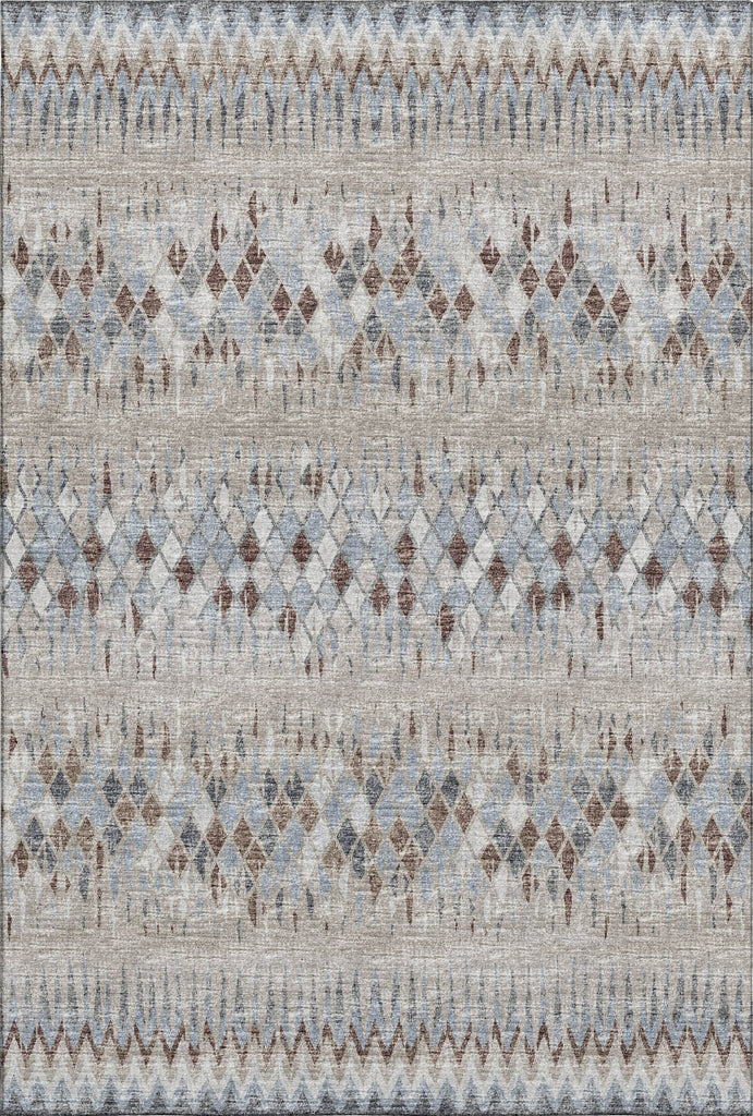 Piper Looms Mayfield Chevron Argyle AMF38 Blue Machine Washable Area Rug main image