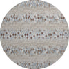 Piper Looms Mayfield Chevron Argyle AMF38 Blue Machine Washable Area Rug Round Main Image