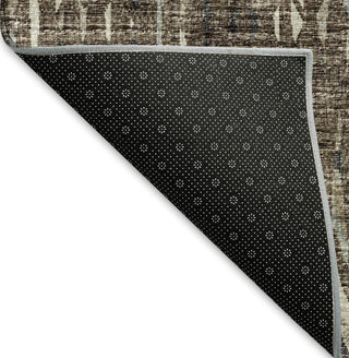 Piper Looms Mayfield Chevron Argyle AMF38 Brown Machine Washable Area Rug Backing Image