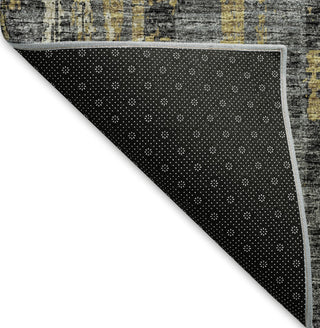 Piper Looms Mayfield Broken Bars AMF39 Granite Machine Washable Area Rug Backing Image