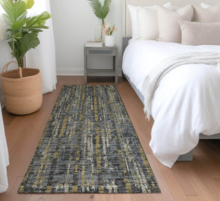 Piper Looms Mayfield Broken Bars AMF39 Granite Machine Washable Area Rug Runner Lifestyle Image Feature