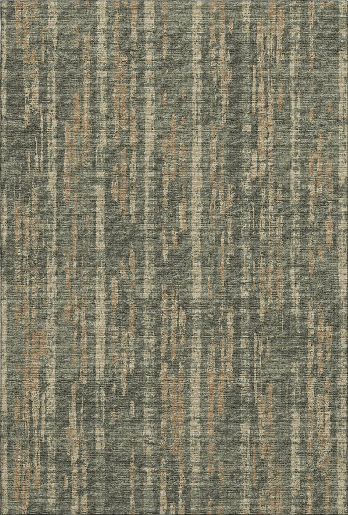 Piper Looms Mayfield Broken Bars AMF39 Green Machine Washable Area Rug main image