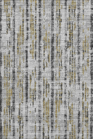 Piper Looms Mayfield Broken Bars AMF39 Silver Machine Washable Area Rug main image
