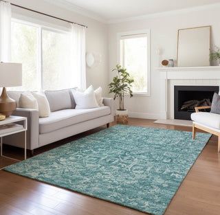 Piper Looms Mayfield Serpentine AMF40 Blue Machine Washable Area Rug Lifestyle Image Feature