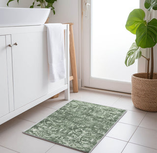 Piper Looms Mayfield Serpentine AMF40 Green Machine Washable Area Rug Scatter Lifestyle Image Feature