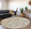 Piper Looms Mayfield Tribal Medallion AMF41 Baja Machine Washable Area Rug Round Lifestyle Image Feature