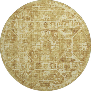 Piper Looms Mayfield Tribal Medallion AMF41 Gilded Machine Washable Area Rug Round Main Image