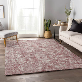 Piper Looms Mayfield Tribal Medallion AMF41 Pink Machine Washable Area Rug Lifestyle Image Feature