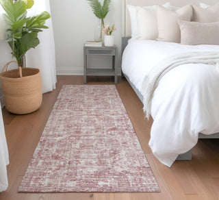 Piper Looms Mayfield Tribal Medallion AMF41 Pink Machine Washable Area Rug Runner Lifestyle Image Feature